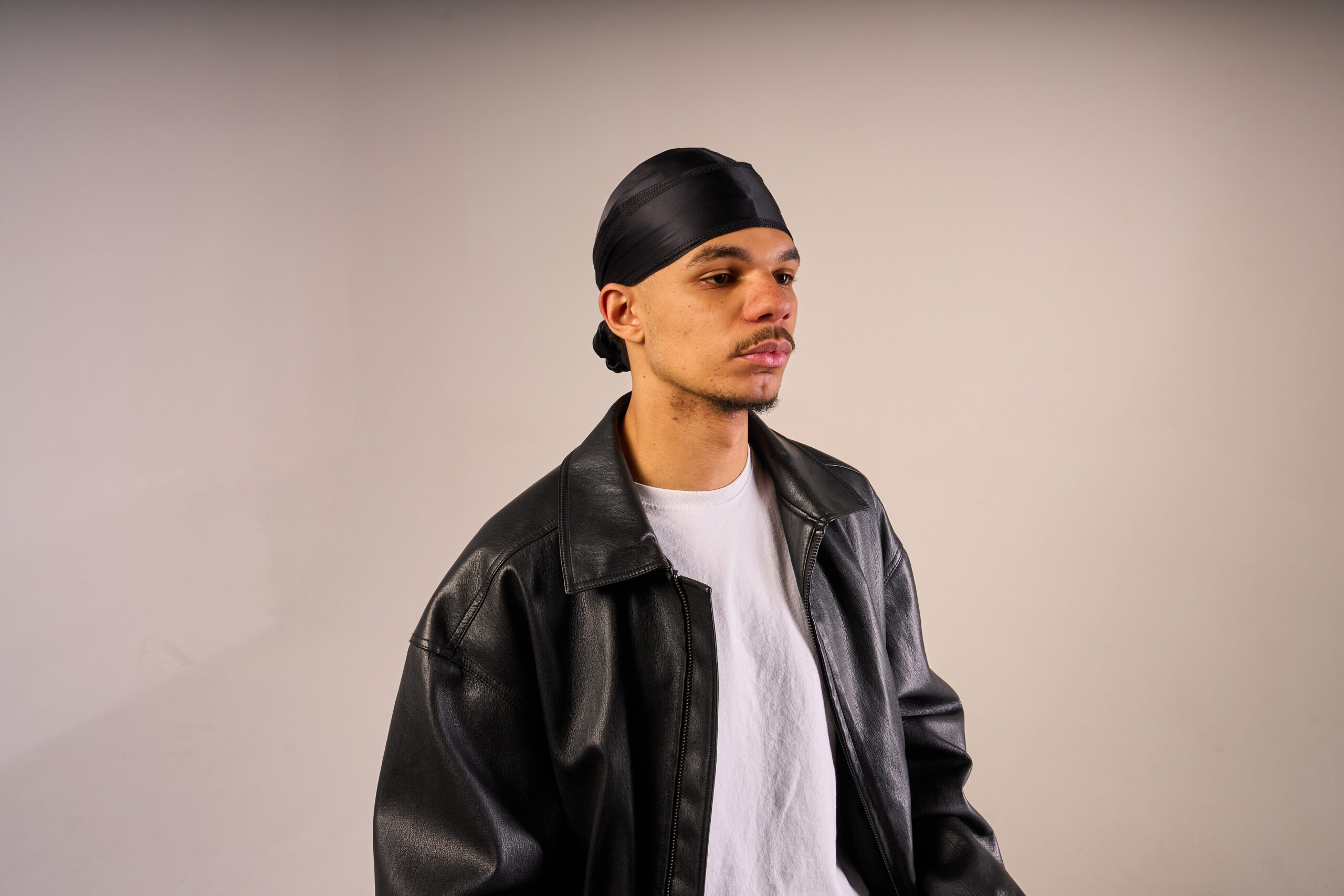 czarny jedwabny durag